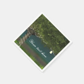 国の素朴ツリー文字列ラ結婚イツのナプキン スタンダードカクテルナプキン (角)