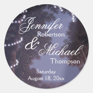 国の素朴ツリー灯 ラウンドシール