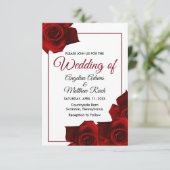 国の素朴バラクラスのフローラの結婚インビタット 招待状 (スタンド正面)