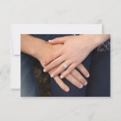 国の素朴バラ結婚式の日付を保存 セーブザデート (裏面)