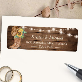 国の素朴ヒマワリがストリングライトをブーツ ラベル