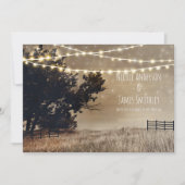 国の素朴フィールド&ライトカントリーの結婚式 招待状 (正面)