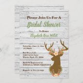 国の素朴ブライダルシャワーへの招待 招待状 (正面/裏面)