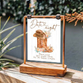 国の素朴ブーツ&ハットデイトナイトアイディアサイン 台座サイン