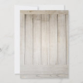 国の素朴ブートとデイジーブライダルシャワー 招待状 (裏面)