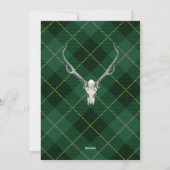 国の素朴プレイドメリークリスマス家族の写真 シーズンカード (裏面)