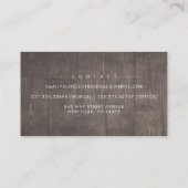 国の素朴ライトレースのフローラ 名刺 (裏面)