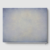 国の素朴文字列ライトダスティブルー結婚ズ ゲストブック (裏面)