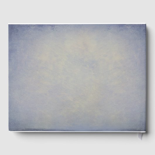 国の素朴文字列ライトダスティブルー結婚ズ ゲストブック (裏面)