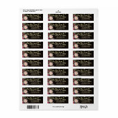 国の素朴文字列ライトピンクフローラダークウッド ラベル (フルシート)