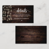 国の素朴文字列ライ結婚ト、詳細 エンクロージャーカード (正面/裏面)