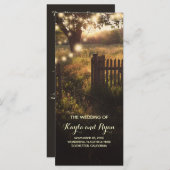 国の素朴結婚式プログラム プログラム (正面/裏面)