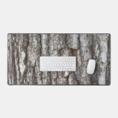 国の素朴自然オークの木の樹皮の写真 デスクマット (キーボード&マウス)