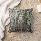 国の素朴自然モッシーな樹皮オークの木の写真 クッション (ブランケット)