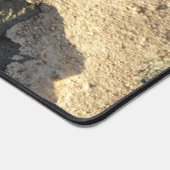 国の素朴自然岩の表面写真 デスクマット (コーナー)