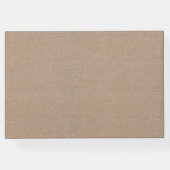 国の素朴Burlap文字列ライトレース結婚の ゲストブック (裏面)