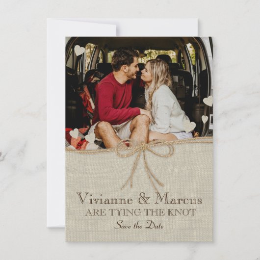 国の結婚式の日付の保存 セーブザデート (正面)