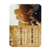 国の結婚式の日付を写真で保存 マグネット (縦)