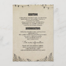 国の結婚式の詳細情報-挿入物