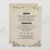 国の結婚式の詳細情報-挿入物 エンクロージャーカード (正面/裏面)