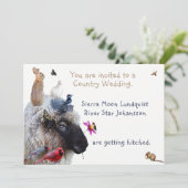 国の結婚式または婚約:招待状 招待状 (スタンド正面)