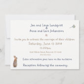 国の結婚式または婚約:招待状 招待状 (裏面)