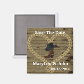 国の結婚式DATEマグネットを保存 マグネット (正面/裏面)