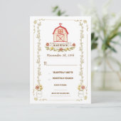 国の結婚納屋の応答カード 出欠カード (スタンド正面)