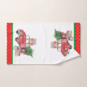 国の聖降誕祭の古いトラックの木風呂の精神 ハンドタオル (ハンドタオル)