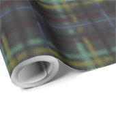 国の色オーガニック濃い格子縞 ラッピングペーパー (ロールコーナー)