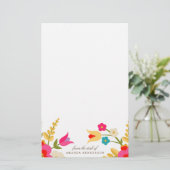 国の花 便箋 (スタンド正面)