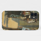 国の西部のカウボーイの女性のカーボーイの馬の農場のヴィンテージ Case-Mate iPhoneケース (裏面(横))