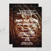 国の西部のカウボーイの結婚式招待状 招待状 (正面/裏面)