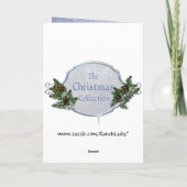 国の西部のクリスマスのホリデーカード シーズンカード (裏面)