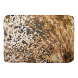 国の西部のシックな渦巻牛皮のプリント バスマット