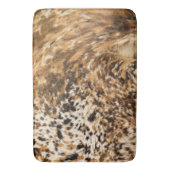 国の西部のシックな渦巻牛皮のプリント バスマット (正面縦)