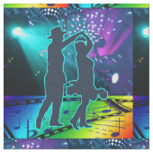 国の西部のダンサーのステージライトおよび音楽 ファブリック (クローズアップ)