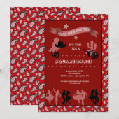 国の西部のダンサーの招待状 招待状 (正面/裏面)