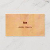 国の西部の名刺 名刺 (裏面)