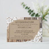 国の西部の木製のレースの素朴な調節 エンクロージャーカード (スタンド正面)