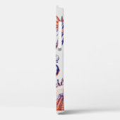 国の記号と要素を持つ手描きのカード Case-Mate iPhoneケース (裏面 / 左)