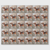 国の設定でビーグル ラッピングペーパー (フラット)