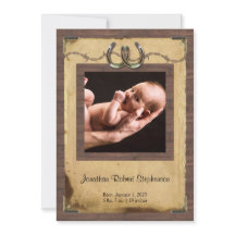 国の蹄鉄の写真のベビーの発表