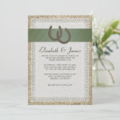 国の蹄鉄の結婚式招待状 招待状 (スタンド正面)