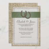 国の蹄鉄の結婚式招待状 招待状 (正面/裏面)