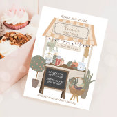 国の農家市場地元で育った赤ちゃんシャワー 招待状