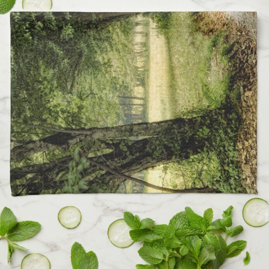 国の道 キッチンタオル (折り畳み)