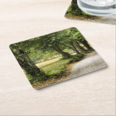 国の道 スクエアペーパーコースター (アングル)