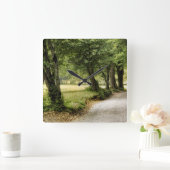 国の道 スクエア壁時計 (ホーム)