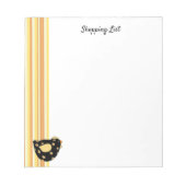 国の選択ショッピング一覧 ノートパッド (正面)